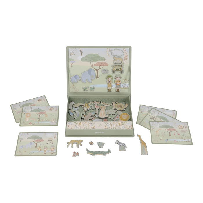 Little Dutch - Magnetic play board - Safari friends