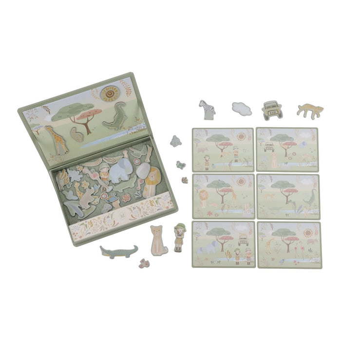 Little Dutch - Magnetic play board - Safari friends