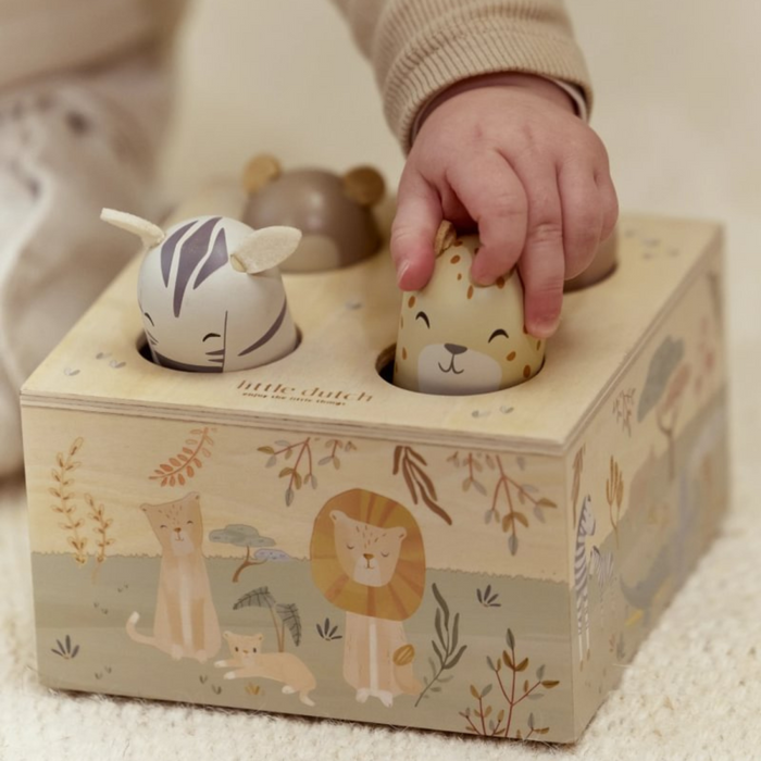 Little Dutch - Houten Pop­up ­ Safari Friends