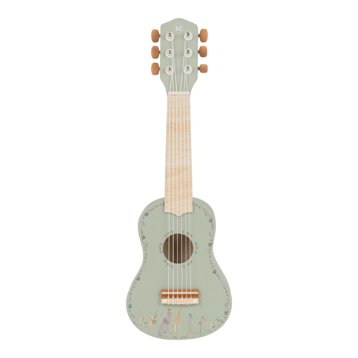 Little Dutch - Houten gitaar - Groen - Safari Friends FSC