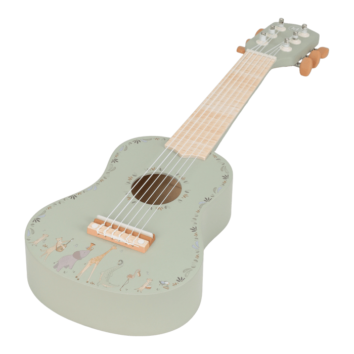 Little Dutch - Houten gitaar - Groen - Safari Friends FSC
