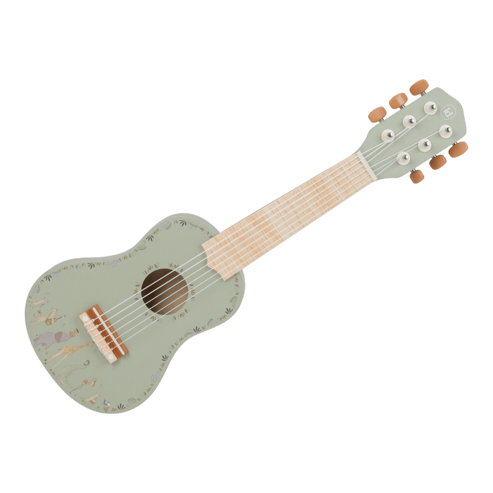 Little Dutch - Houten gitaar - Groen - Safari Friends FSC