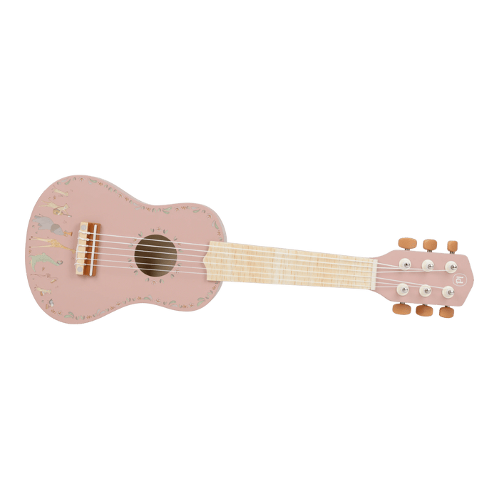 Little Dutch - Houten gitaar - Roze - Safari Friends FSC