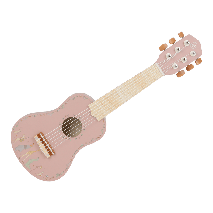 Little Dutch - Houten gitaar - Roze - Safari Friends FSC