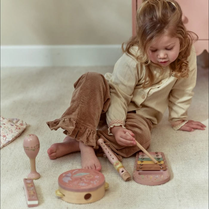 Little Dutch - Muziekset - Roze - Safari Friends FSC