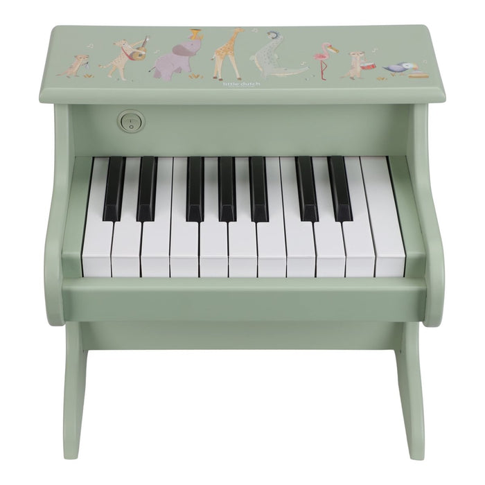 Little Dutch - Houten Piano Groen - Safari Friends FSC