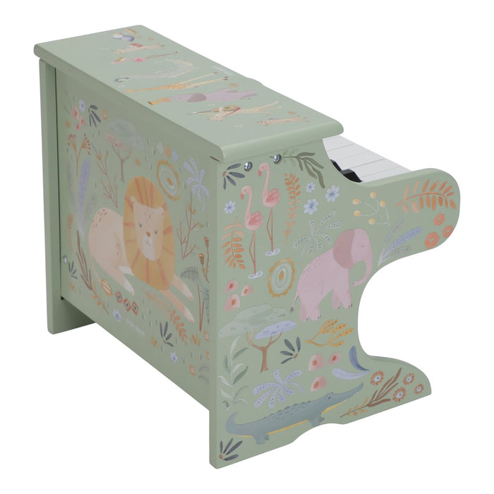Little Dutch - Houten Piano Groen - Safari Friends FSC