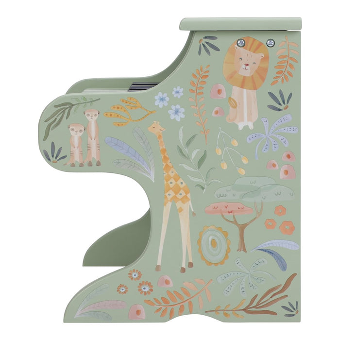 Little Dutch - Houten Piano Groen - Safari Friends FSC