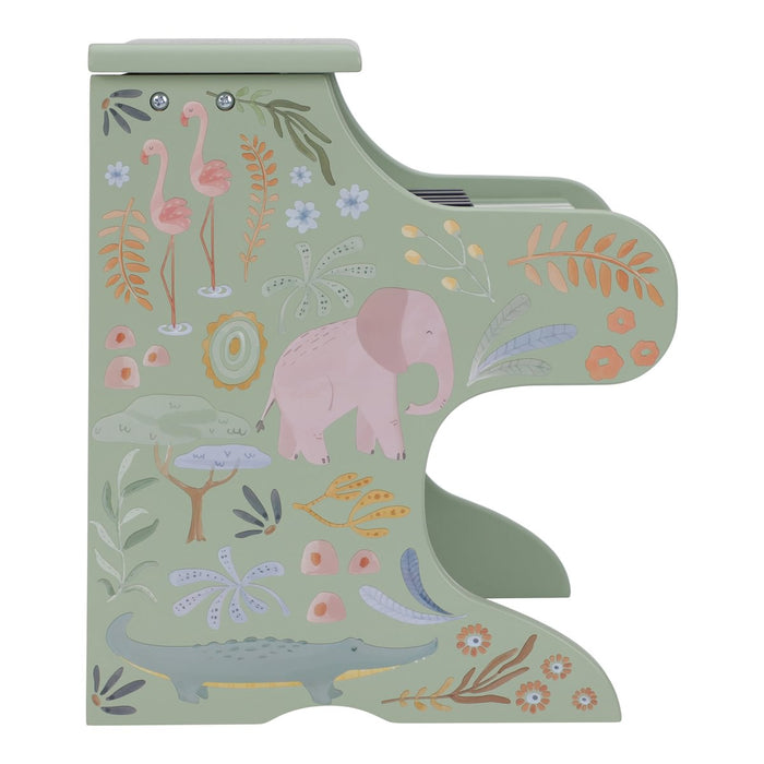 Little Dutch - Houten Piano Groen - Safari Friends FSC
