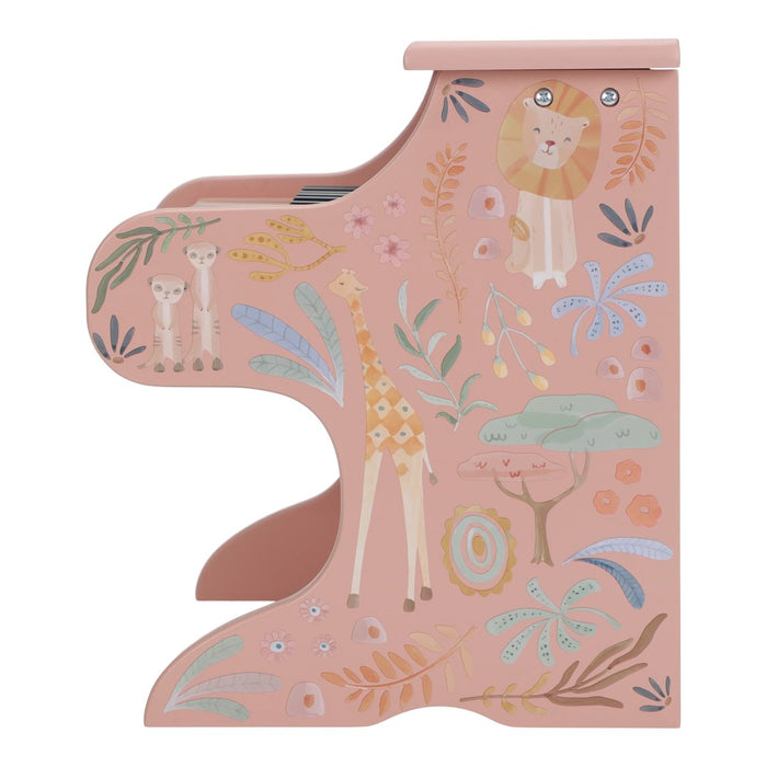 Little Dutch - Houten Piano Roze - Safari Friends FSC