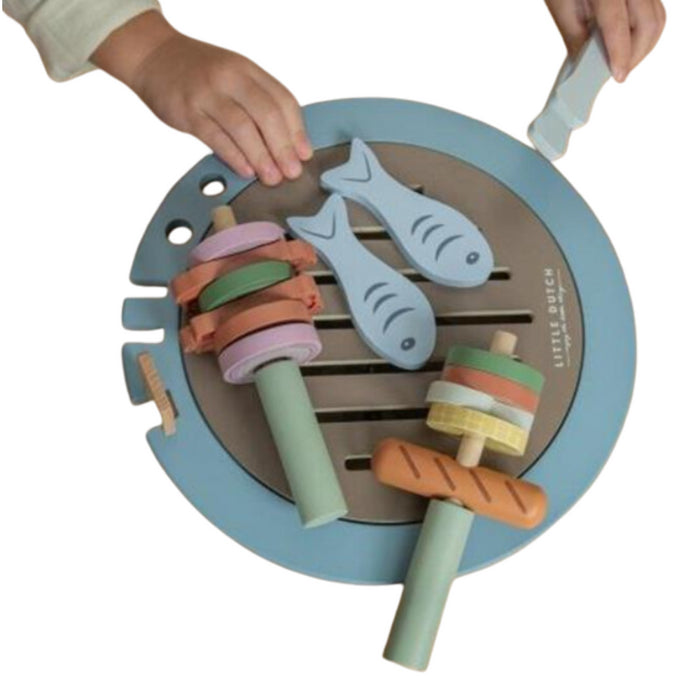 Little Dutch - Houten barbecue speelgoedset FSC