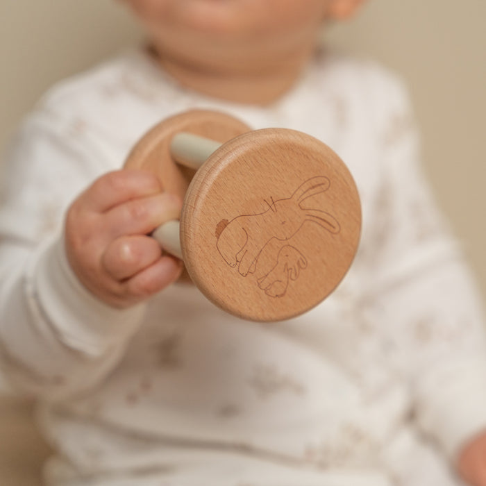 Little Dutch - Rammelaar Roller - Baby bunny FSC