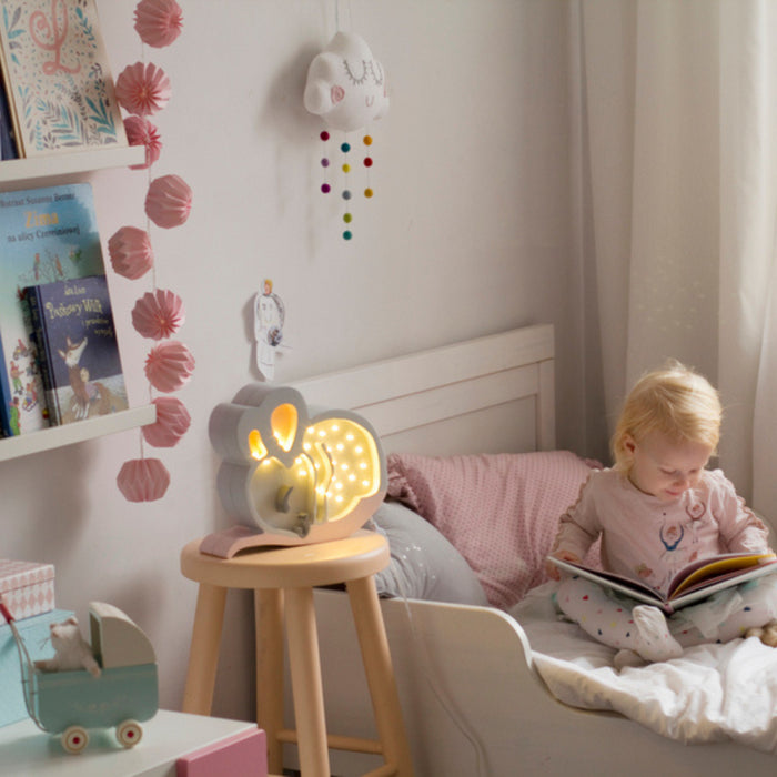 Little Lights - Mouse lamp - Light grey