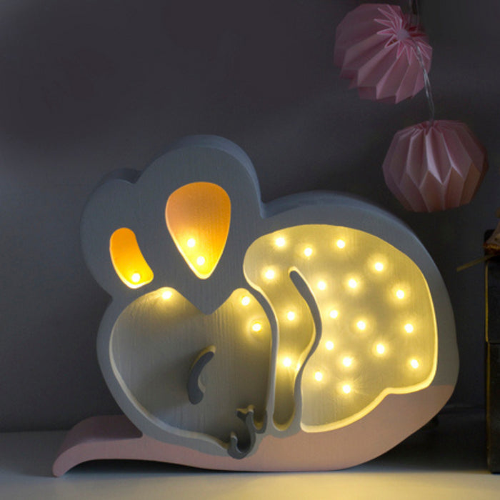 Little Lights - Mouse lamp - Light grey