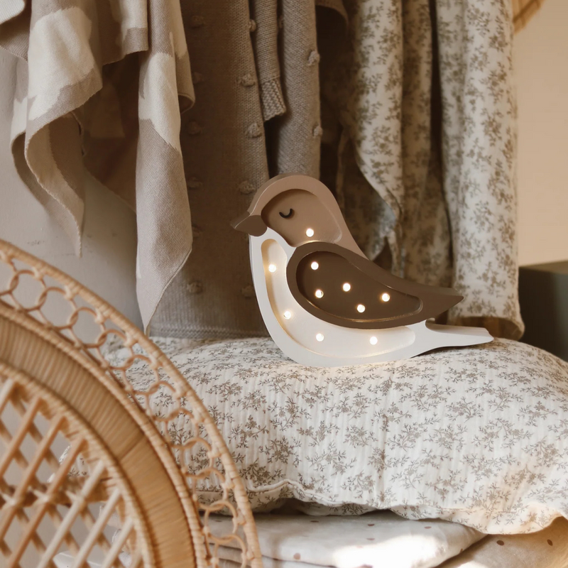 Little Lights - Bird Mini Night Light - Coffee Beige