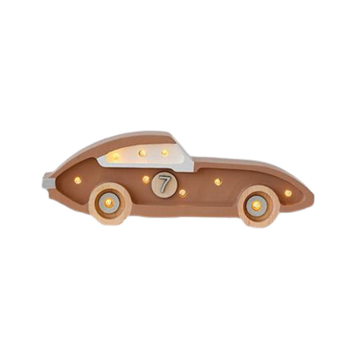 Little Lights - Race car mini lamp - Cappuccino