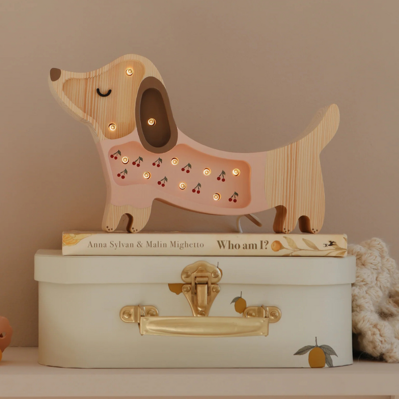 Little Lights - Puppy mini - Cherries on Pink