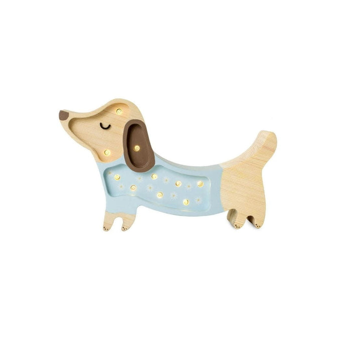 Little Lights - Puppy mini daisy on blue