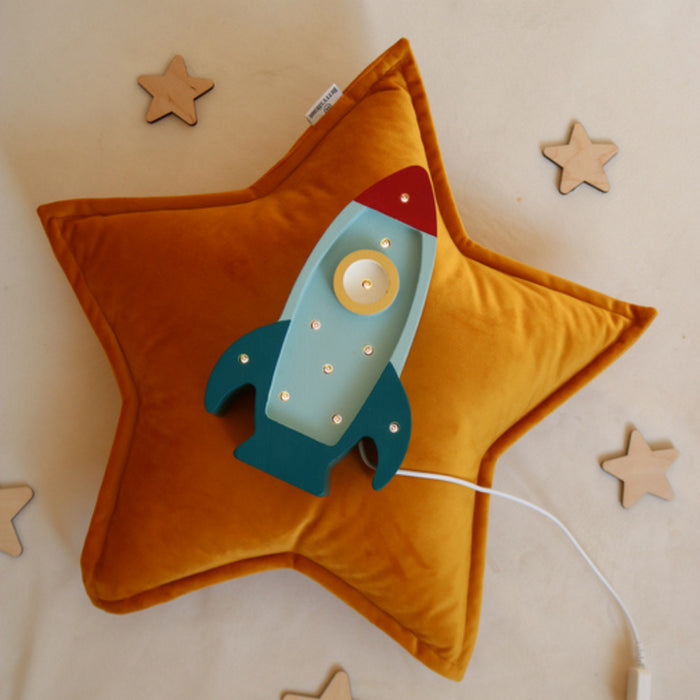 Little Lights  - Space rocket mini lamp - Teal