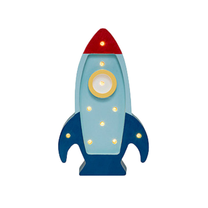Little Lights  - Space rocket mini lamp - Teal