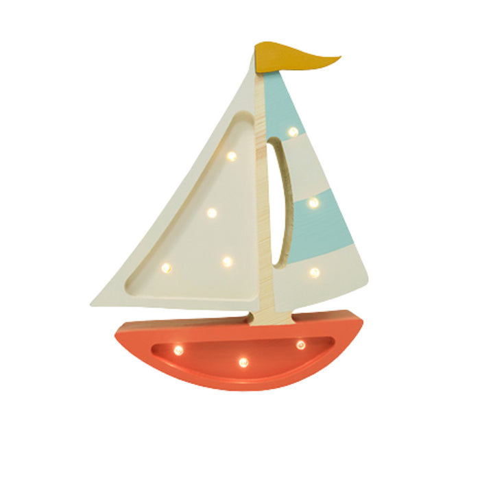 Little Lights - Sailboat Lamp - Harbor Clay