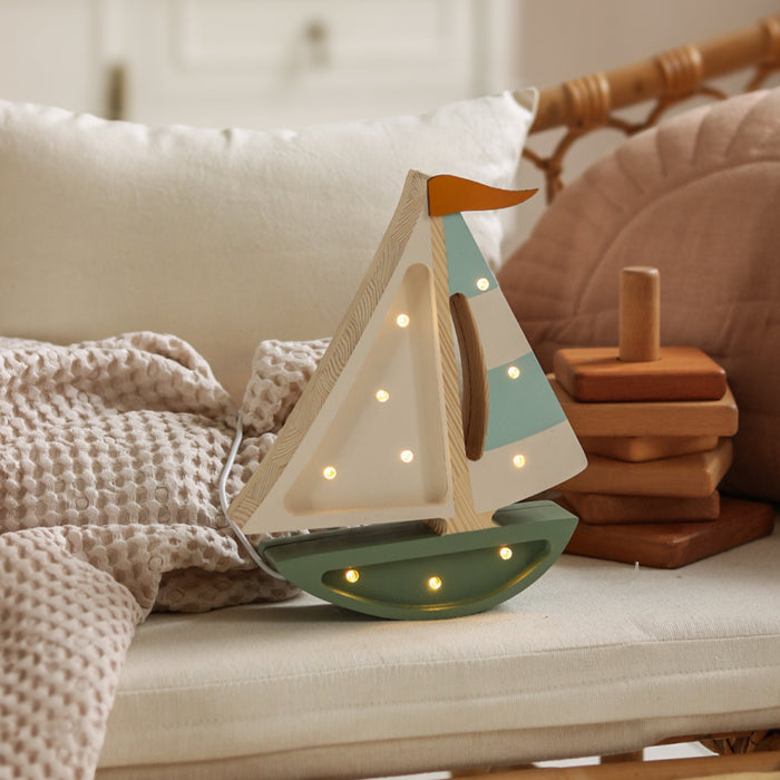Little Lights - Sailboat Lamp - Olive tree