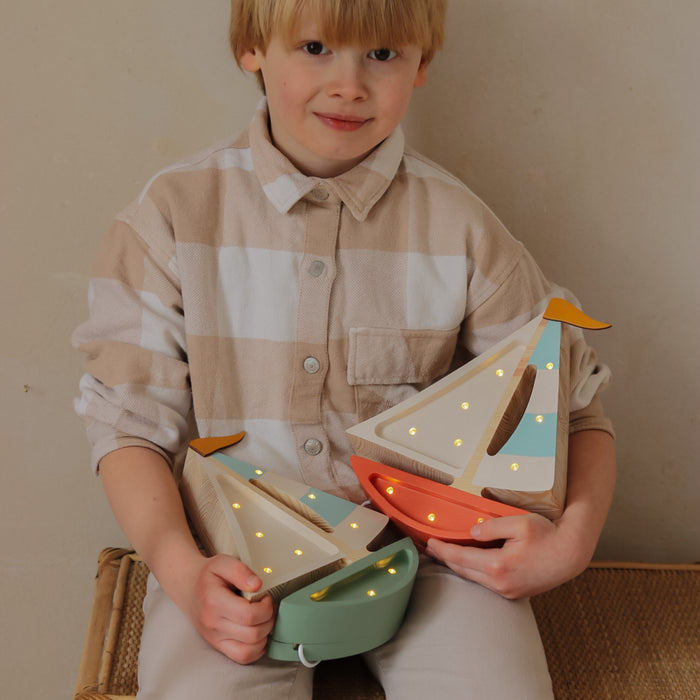 Little Lights - Sailboat Lamp - Olive tree