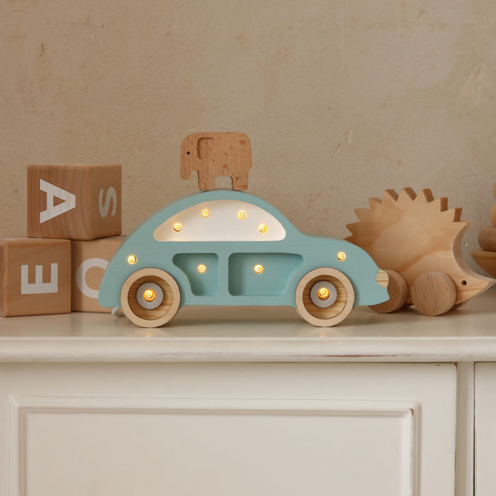 Little lights - Beetle car mini lamp - Retroblue