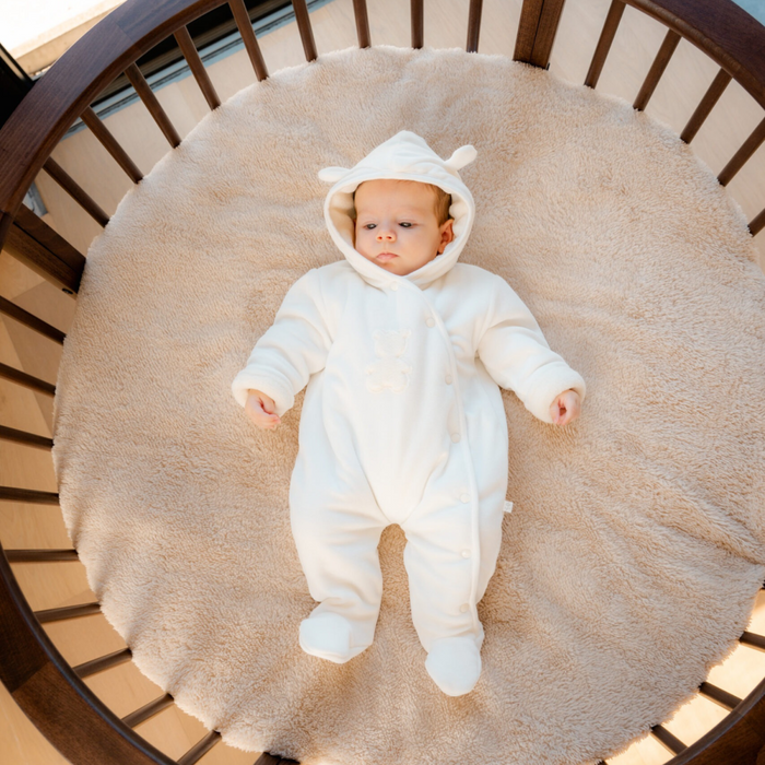 Living Nature - Winter Onesie Teddy – Ecru velours
