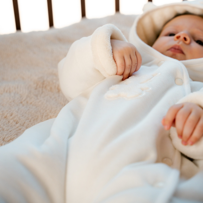 Living Nature - Winter Onesie Teddy – Ecru velours