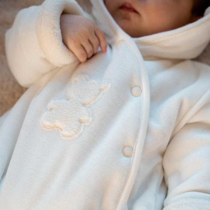 Living Nature - Winter Onesie Teddy – Ecru velours