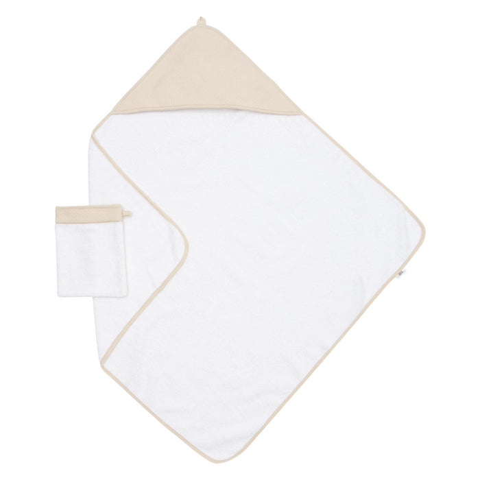Poetree - Little Voyager - Badcape & washandje Beige