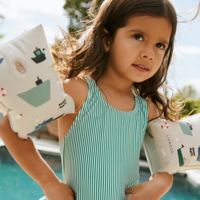 Liewood - Shirley Printed Swim Wings 2-pack - Sailing / Sandy (0-15 kg)