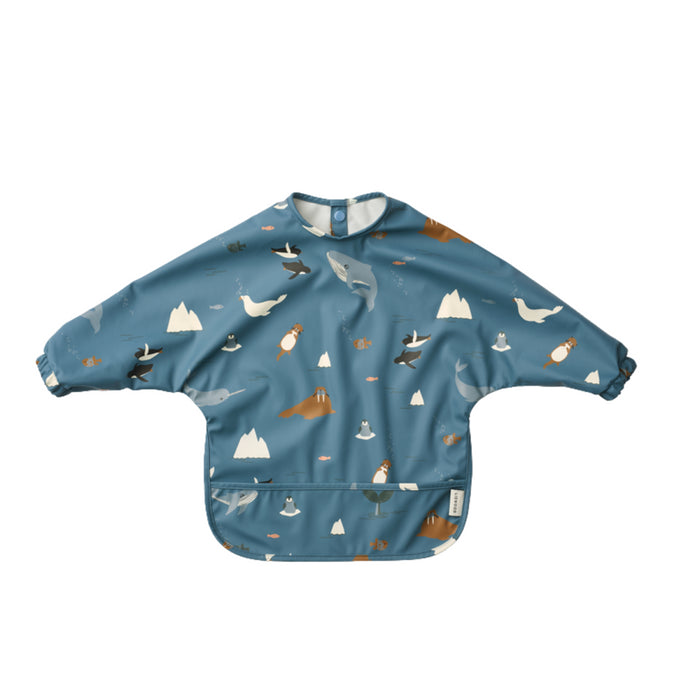 Liewood - Merle Printed Cape Bib - Arctic Sea / Ocean view