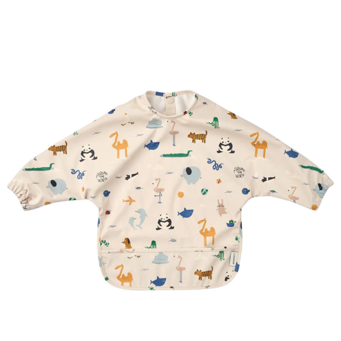 Liewood - Merle Printed Cape Bib - Around the world / Sandy