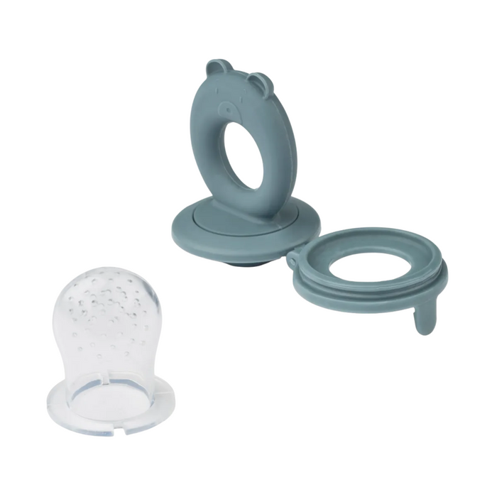 Liewood - Miranda bear shaped food feeder 2-Pack - Whale blue/Dove blue