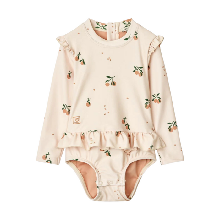 Liewood - Sille Baby Printed Swimsuit - Peach / Sea shell