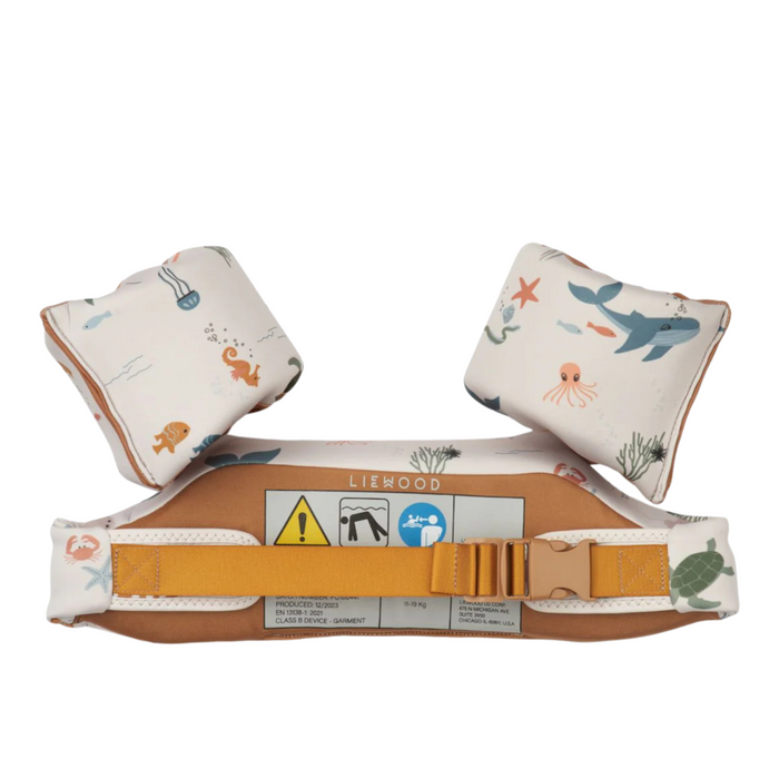 Liewood - Darko Swim Belt - Sea creature / Sandy (11-19 kg)