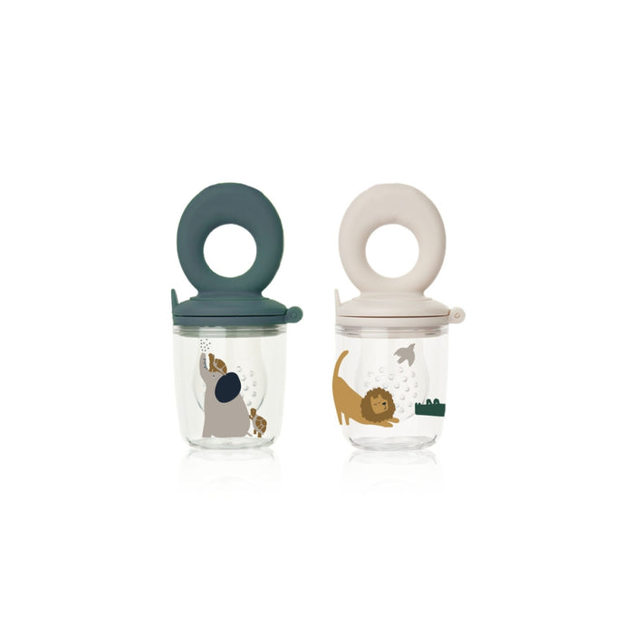 Liewood - Miranda Printed Food Feeder 2-Pack - All together / Sandy