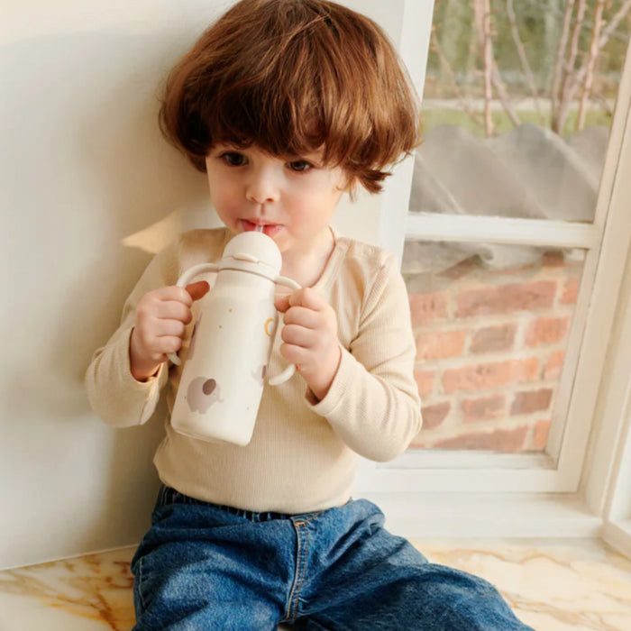 Liewood - Kimmie Water Bottle 250 ml -Elephant / Creme de la creme