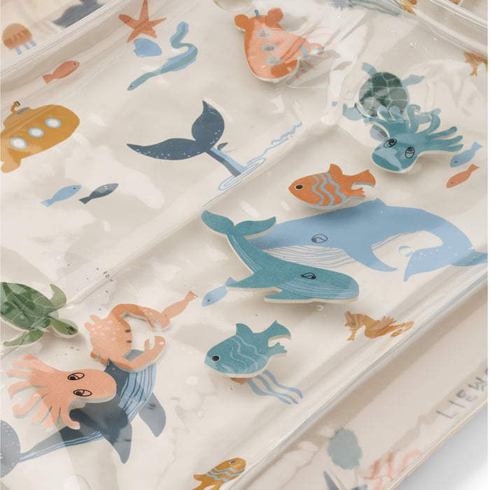 Liewood - Elin opblaasbare watermat – Sea creature/Sandy – Liewood