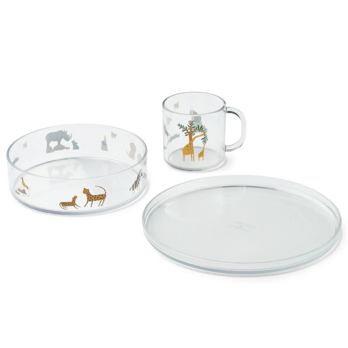 Liewood - Siva Printed Tableware Set - All together Sandy