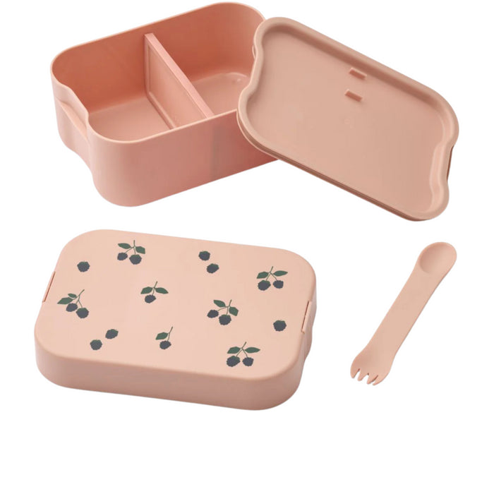 Liewood - Chelsey Printed Lunchbox Set - Berry/Pale Tuscany