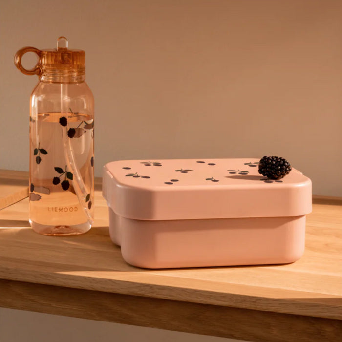 Liewood - Chelsey Printed Lunchbox Set - Berry/Pale Tuscany