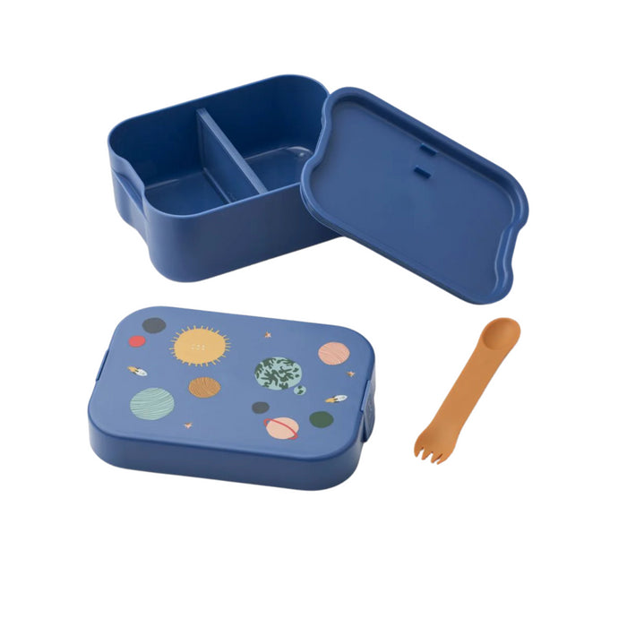 Liewood - Chelsey Printed Lunchbox Set - Universe/Classic Navy