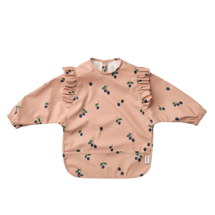 Liewood - Merle Ruffle Cape Bib - Berry / Pale Tuscany