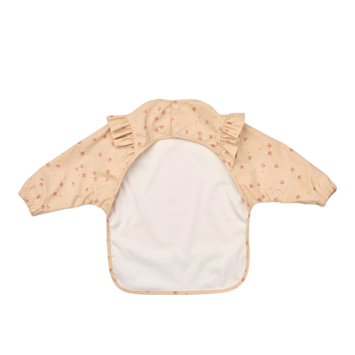 Liewood -Merle Ruffle Cape Bib - Mini Butterfly / Apple blossom