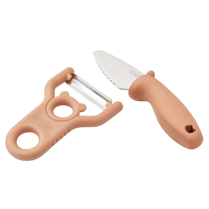 Liewood - Pertense Peeler & Knife Set - Tuscany rose