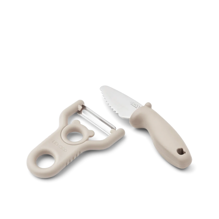 Liewood - Pertense Peeler & Knife Set - Sandy