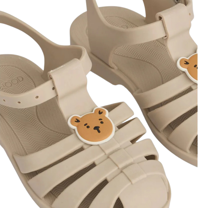 Liewood - Bre Sandals with charms - Bear / sandy